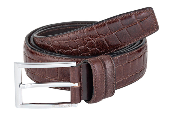 Printed Leather Belt Single Side - BP1002BR