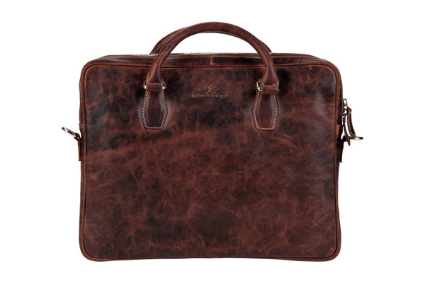 Leather Laptop/Tablet Bag 14" - LB1004BR