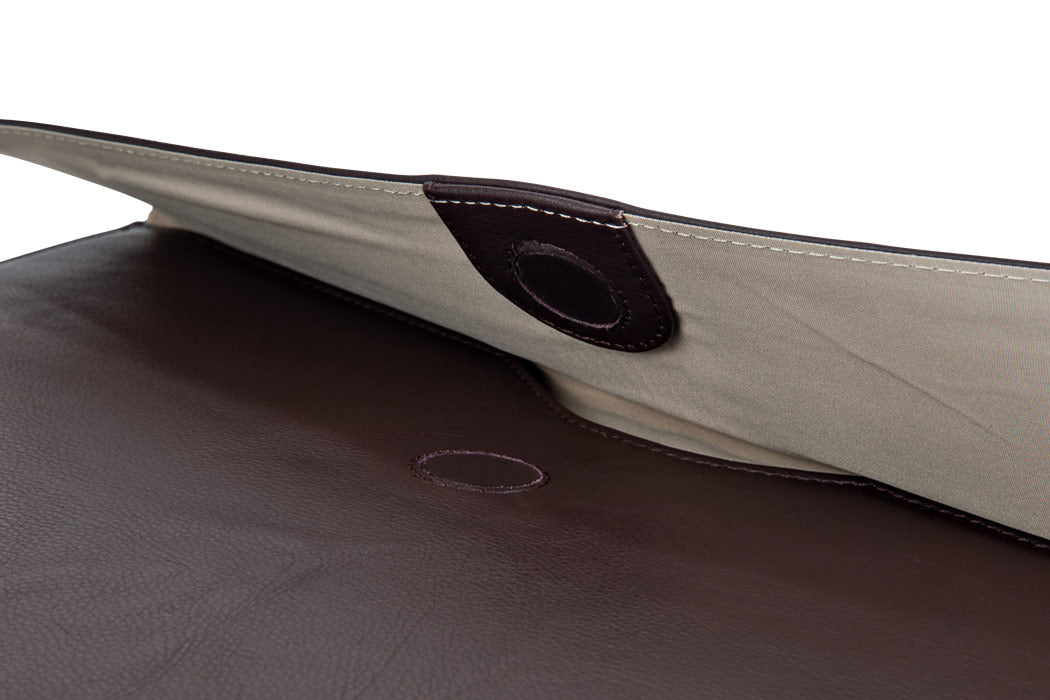 Leather Document A4/14" Laptop folder OF1002BR BluCactus01